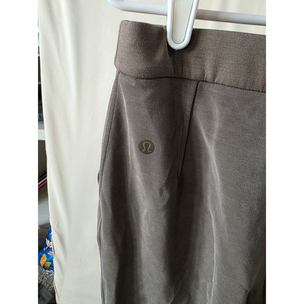 Lululemon Softstreme Pintuck High-Rise Wide-Leg Pants Brown Taupe XXS - Picture 4 of 4